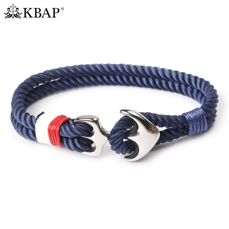 

KBAP Women Men's Fashion Nautical Rope Bangle Bracelets Wristband Friendship Favor Gift for Him Her