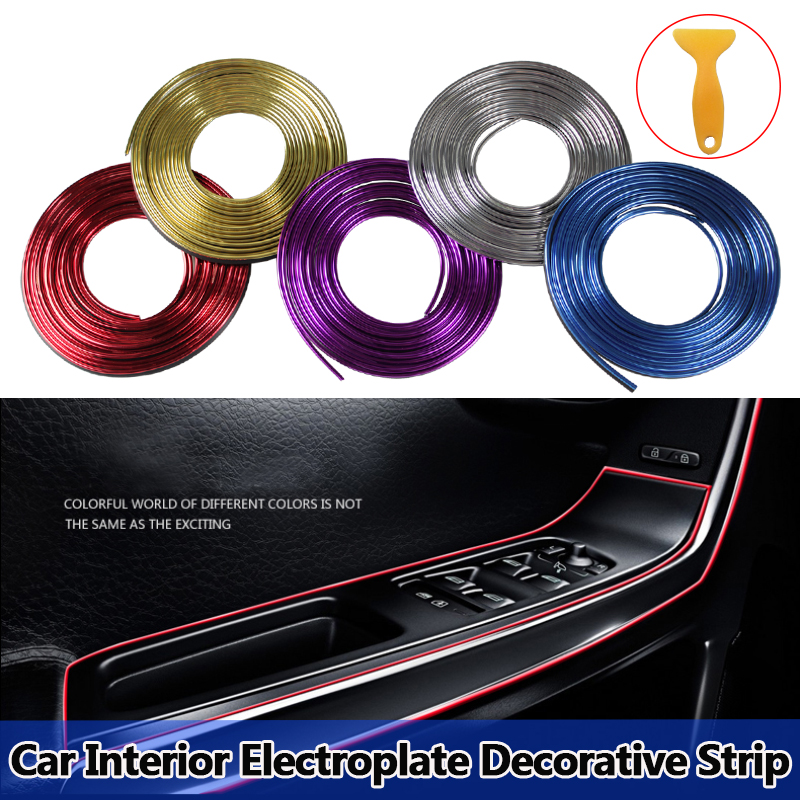 

RASTP -Car Styling 196.8inch/5M Car Interior Mouldings Decorative Filler Strip AUTO Seal Trim Strip For Universal Car Styling Ford Focus Cru