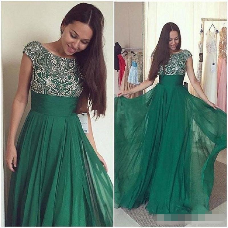 green evening dresses