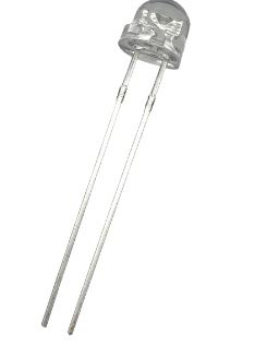 

Straw hoat transparent 4.8mm white 9000K emitting long leoad led dioode with ROHS approved