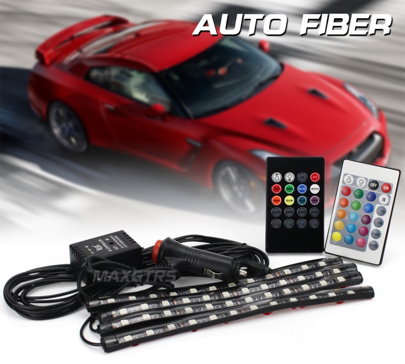 AMBIVE AMBIVE ACCESSOIRES DE VOITURE DE LA VOITURE INTÉRIEUR CIELLAGE DE VOITURE DE VOITURE DE LA LED Décoratif LED Ambient Light Music Control P