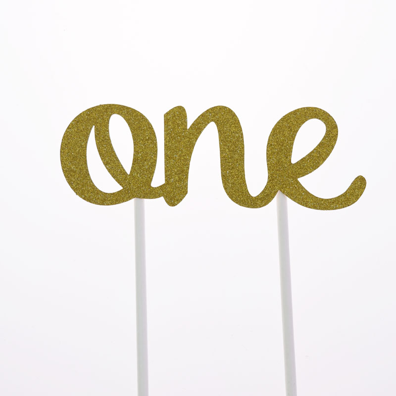 2018 Cake Toppers Flags One Years Old Glitter Paper Cupcake Topper 2018 Cake Toppers Flags One Years Old Glitter Paper Cupcake Topper
