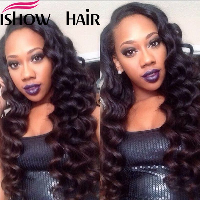 

Maylasian Brazilian Indian Unprocessed Virgin Hair Loose Wave Hair 4 Bundles Ishow Top 8A Hair Weave 8-28inch Hot Selling, Natural color