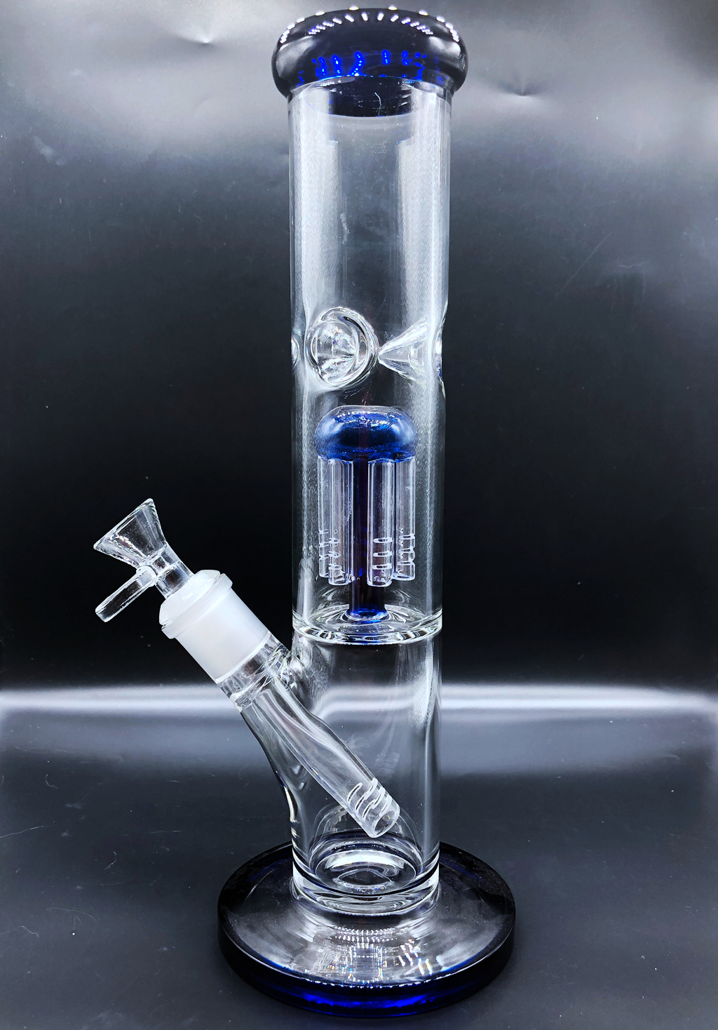

11.8" Tall 666g 5mm Thickness! Heavy Duty Glass Bong with Percolator Downstem Male Joint Bowl Factory Direct Seller! High Quality WP-001
