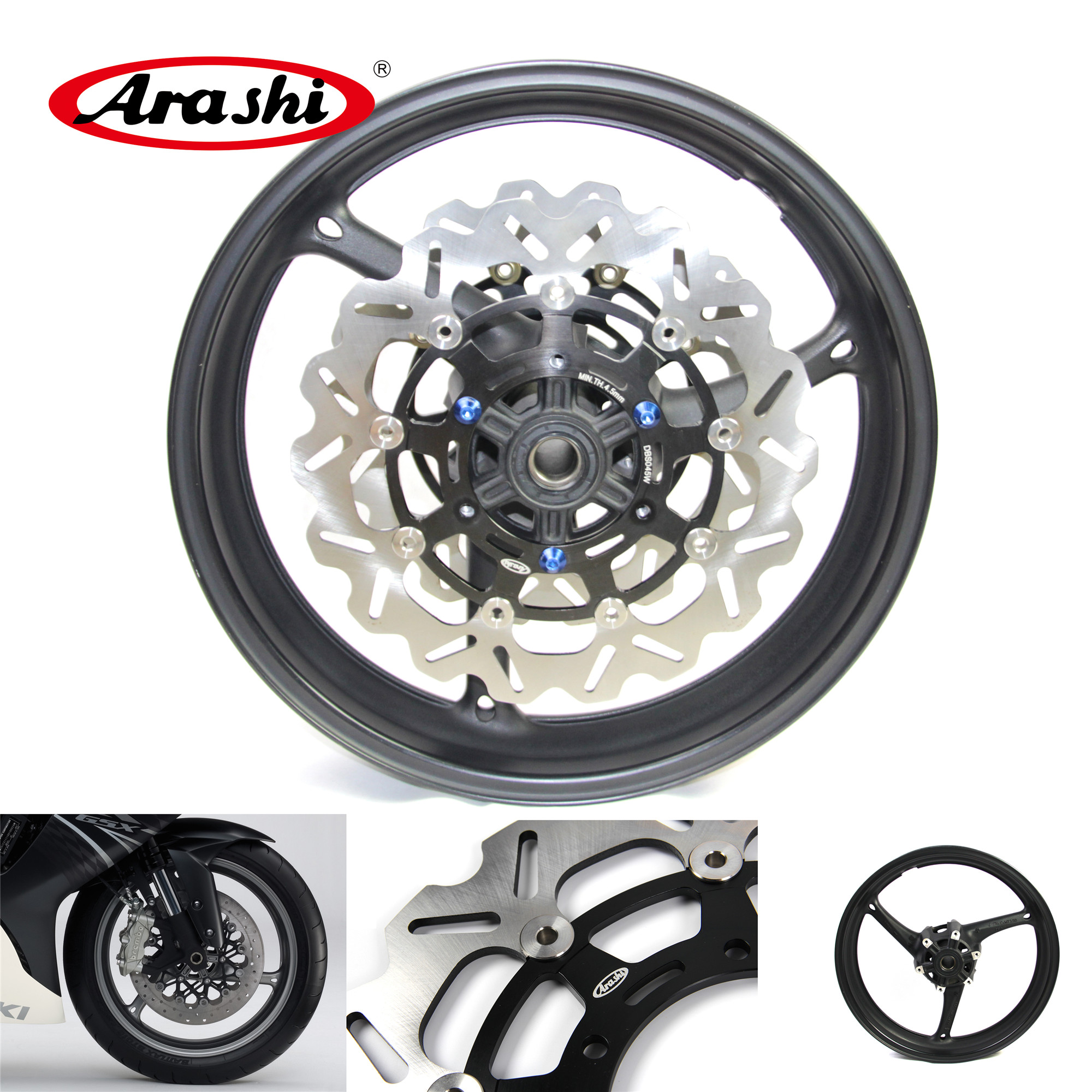 

Arashi For Suzuki GSXR 1000 2009 - 2016 Front Wheel Rim Brake Disc Disk Rotor GSX R GSX-R 2010 2011 2012 2013 2014 2015
