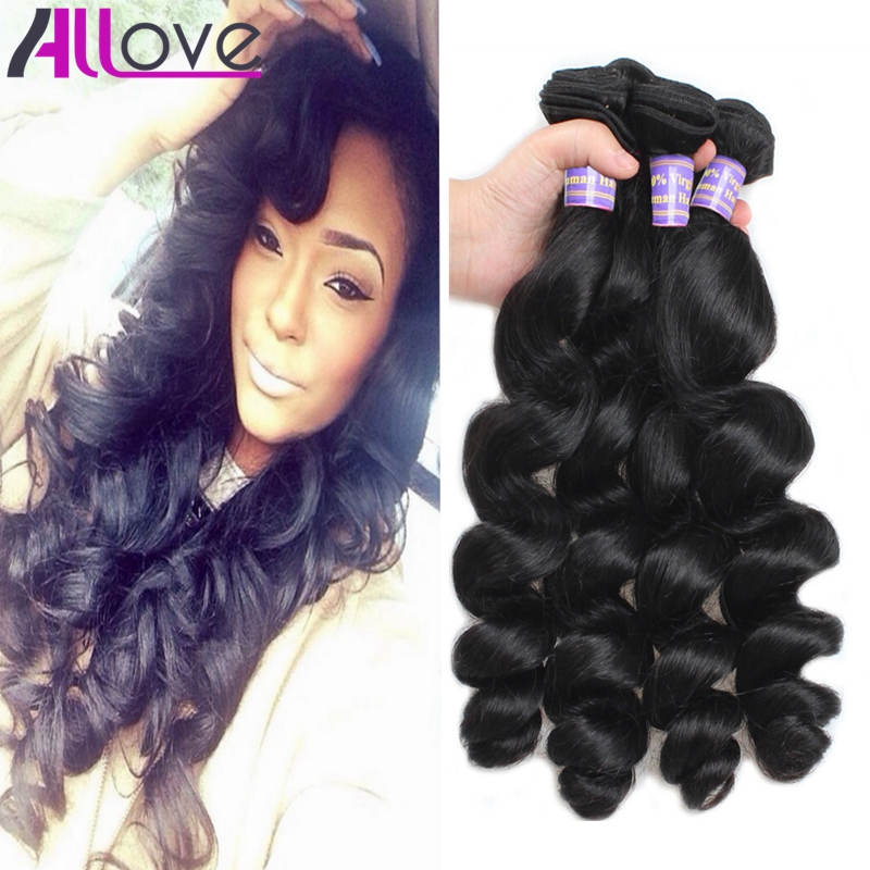 

Wholesale Cheap Brazilian Hair Wefts 4Bundles Unprocessed Peruvian Indian Malaysian Loose Wave Virgin Hair Extensions Free Shipping, Natural color