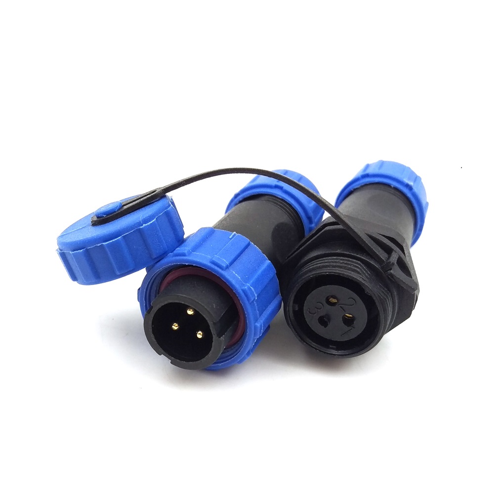 

SP13 2pin 3pin 4pin 5pin 6pin 7pin 9pin Waterproof Power Connector,high voltage current cable connector,LED waterproof connector Male+Female