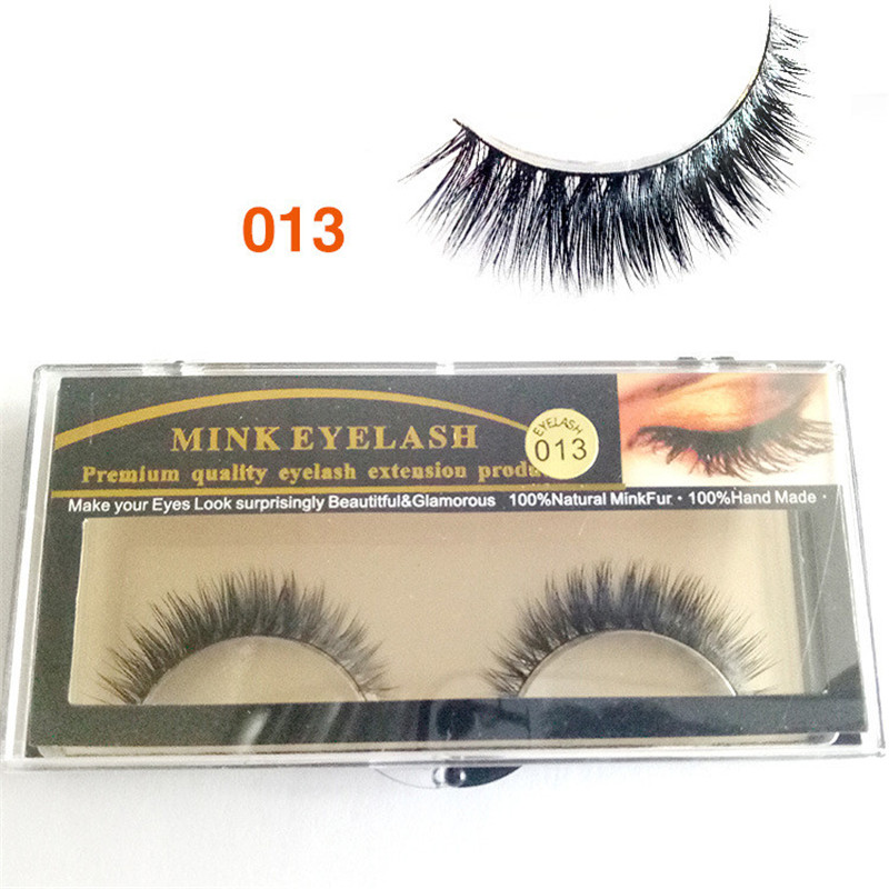 

Mink Eyelash 19 kinds Fake Eyelashes Handmade Natural Long Thick 100% Real Mink Natural ThickEye Lashes DHL free shipping
