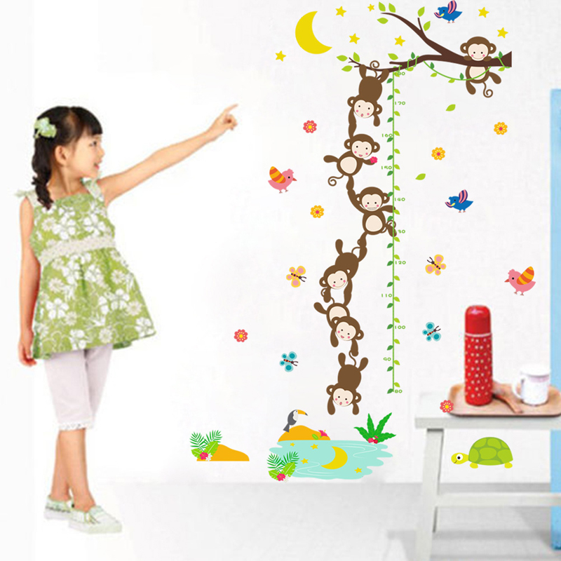 Cartoon Tree House Wall Sticker Baby Room Wall Decoration Art Decals Mura WU