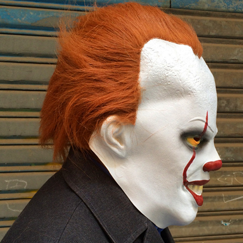 Scary Latex Movie Stephen King S It Pennywise Clown Joker Costume
