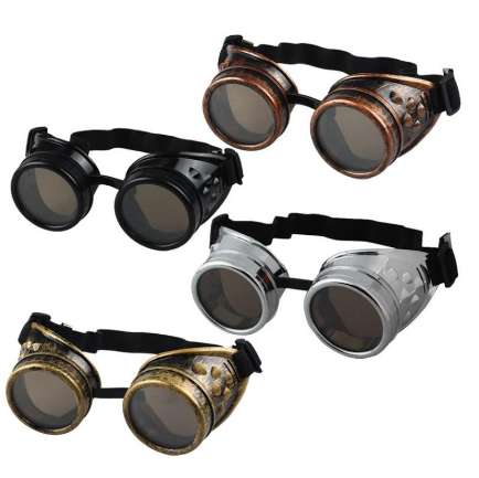 DROPSHIP 2018 Nouvelle Arrivée Unisexe Lunettes De Soleil Vintage Style Steampunk Lunettes De Soudage Punk Lunettes Cosplay Vente Chaude Navire L