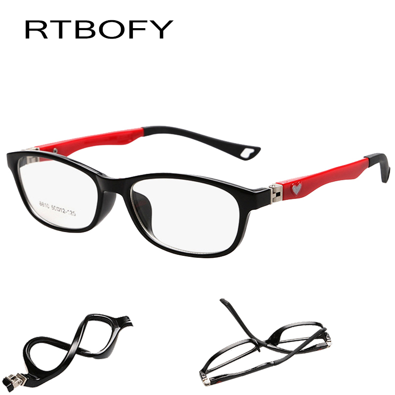

2017RTBOFY New Brand Children Optical Glasses Frames Boys Girls Eyeglass Frames Vintage Reading Glasses Myopic lens FrameJR-8810