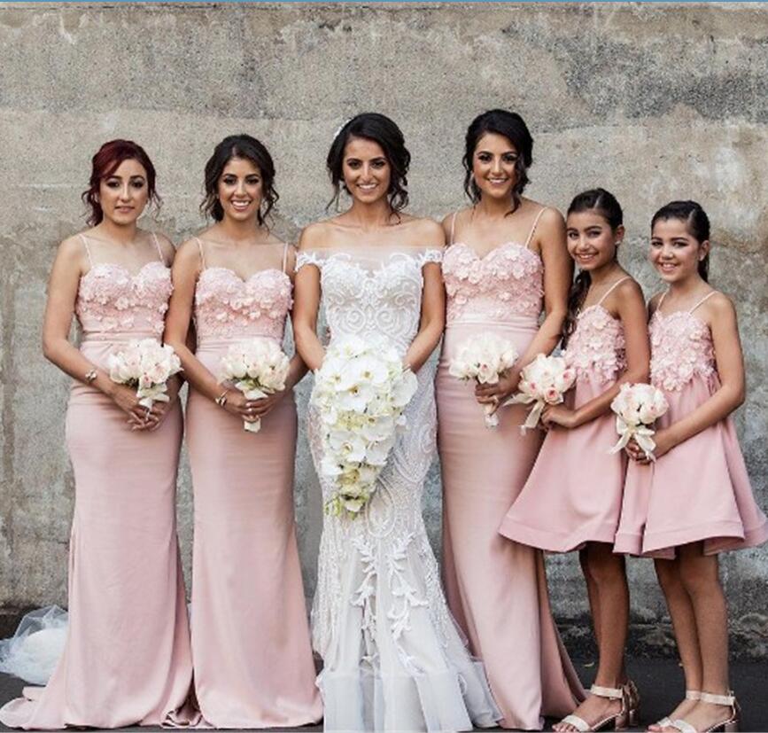 coral floral bridesmaid dresses