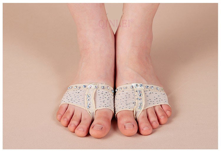 

2016 Professional belly dance / Ballet / dance gymnastics mat toe thong shoe foot protective shoes, As pic