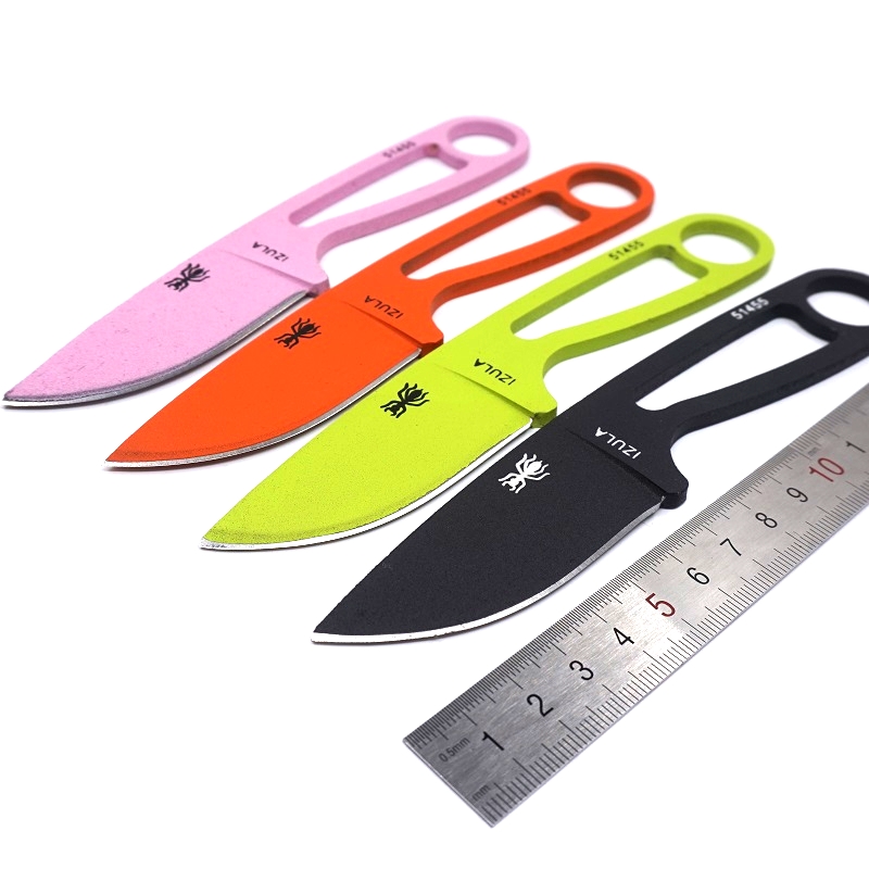 

Portable Ant Small Fixed Blade Knife 440C Steel Full Tang Straight Hunting Knives Outdoor Camping Survival EDC Tool