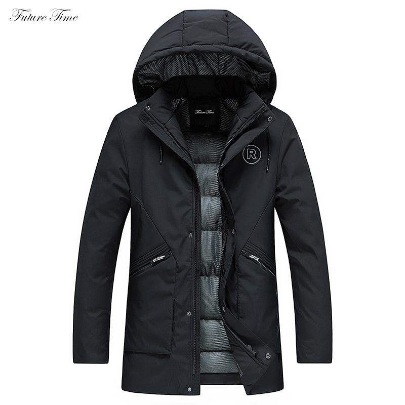 

Men Jacket Thick Warm Parka Winter Jacket For Man Jaqueta and Coats 2018 Fashion Streewear Waterproof Pockets Stand Collar C1586, Black