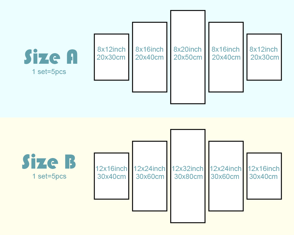 Compre QKART Cuadros Decorativos Pinturas En Lona 5 Unidades Flores