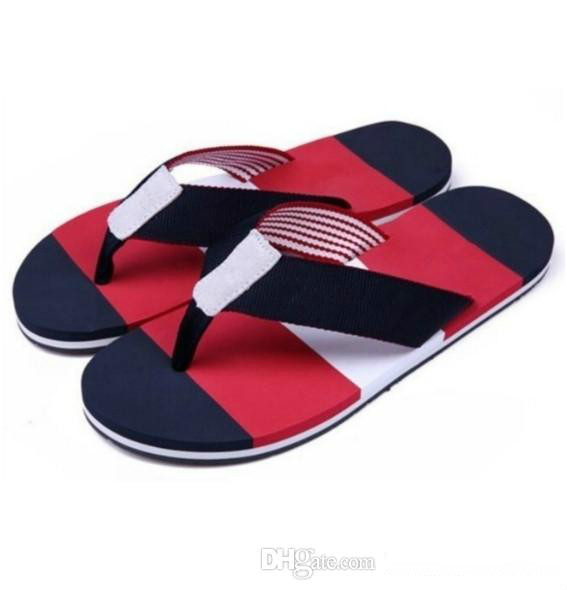 

Brand designer-2017 brand new summer Men Flip-Flops Beach Slippers Shoes eur size 39-45, C3 letter black