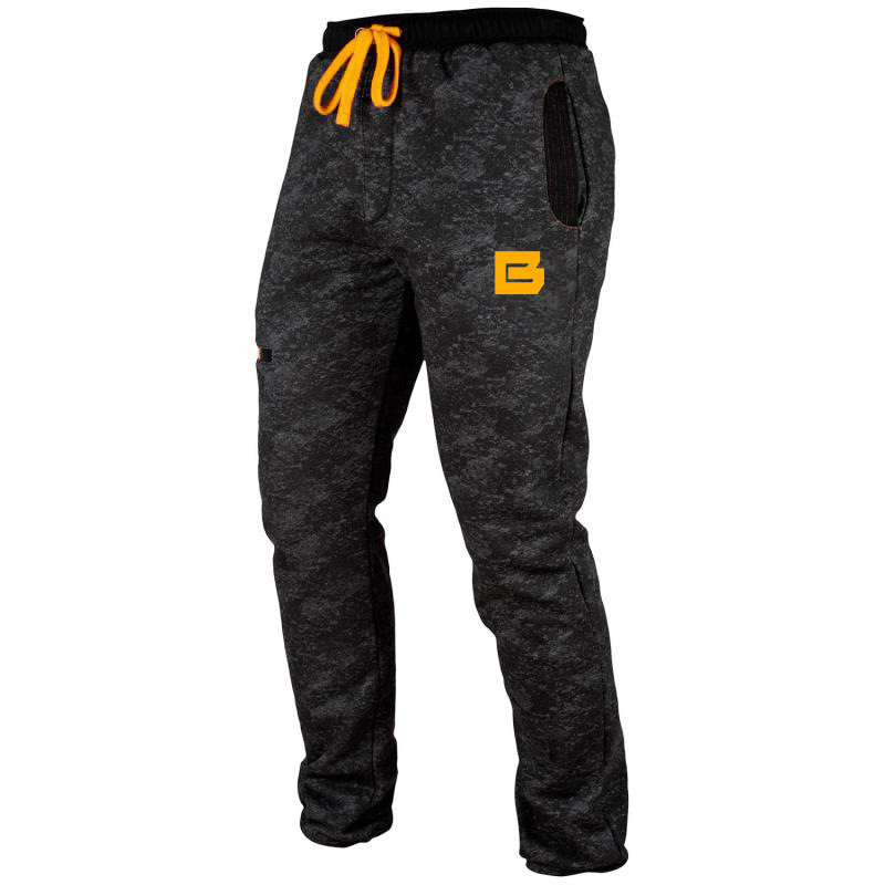 

new autumn men's printing gyms sweatpants jogger men's casual pants fitness trousers sportswear clothing, Black