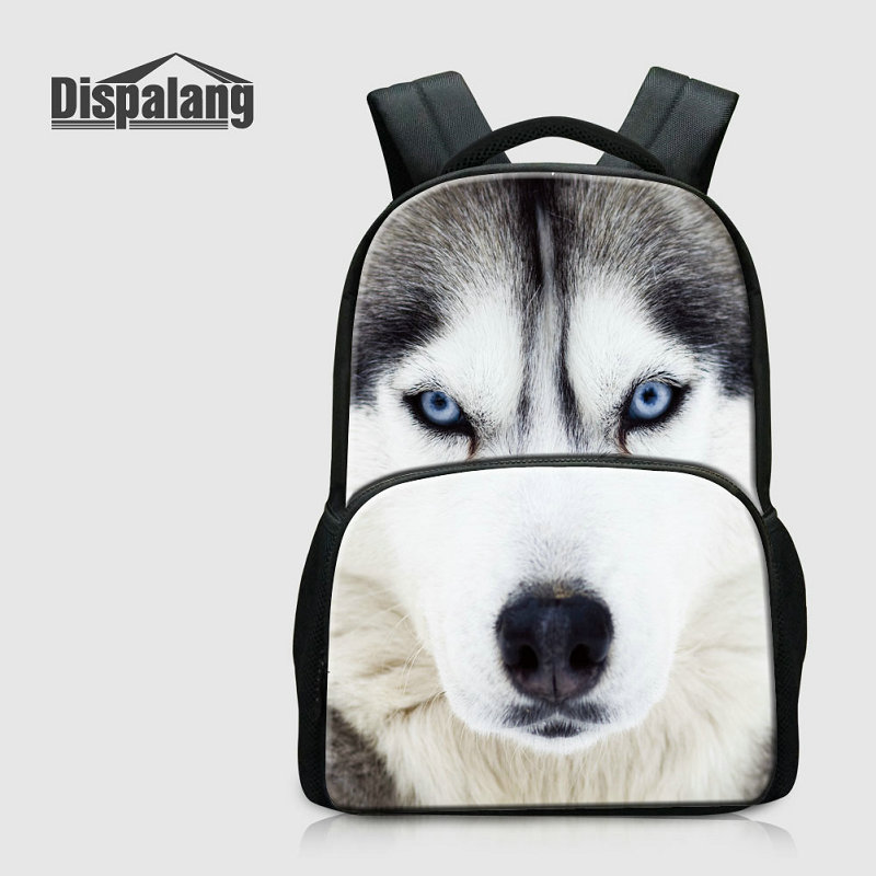 

Large Capacity Computer Laptop Backpack For Men Wolf Lion Leopard Tiger Animals Printed School Bags For Students Canvas Rucksack Sac A Dos, As the picture show