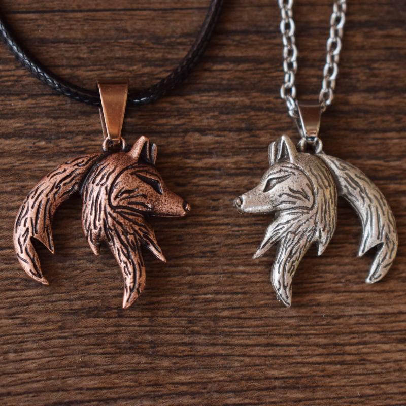 

Chains Couple Wolf Necklace Love Necklaces His And Hers Interlocking