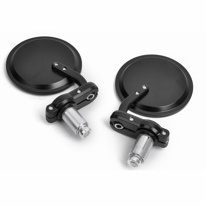

7/8" Handlebar End Mirrors CNC Motorcycle Rearview Side Mirror for Cafe Racer Clubman Sportster Chopper