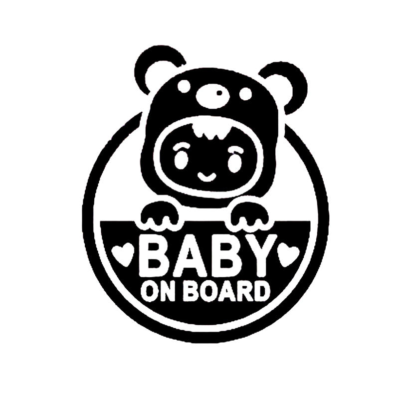 Baby on Board Car Warning Safety Suction Cup Sticker Waterproof Notice Board Hot