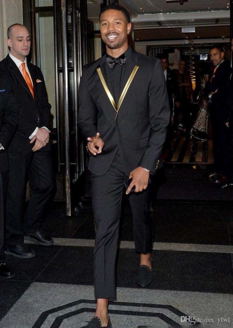 

Classic Notch Lapel tuxedos groom wedding men suits mens wedding suits tuxedo costumes de smoking pour hommes men(Jacket+Pants+Tie) 340, Same as image