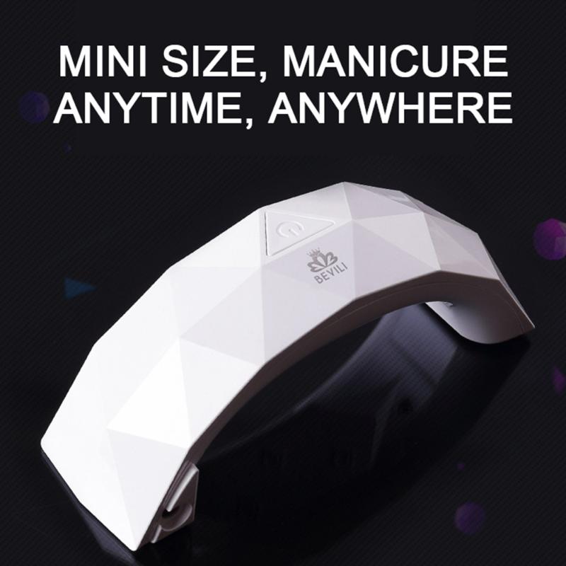 

LED Light Nail Dryer Nail Light USB Cable For Portable Gifts Household Drying Gel Polish Manicure Tool, White