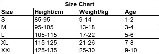 Size Chart For Swim Trunks