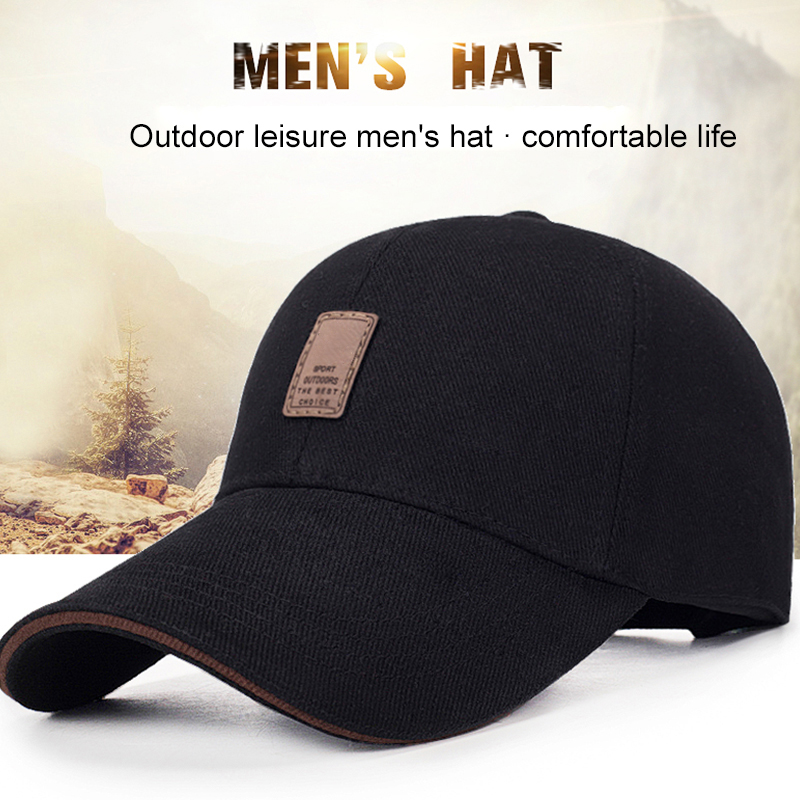 New Unisex Super Long Peak Visor Outdoor Sports Adjustable Canvas Baseball Cap