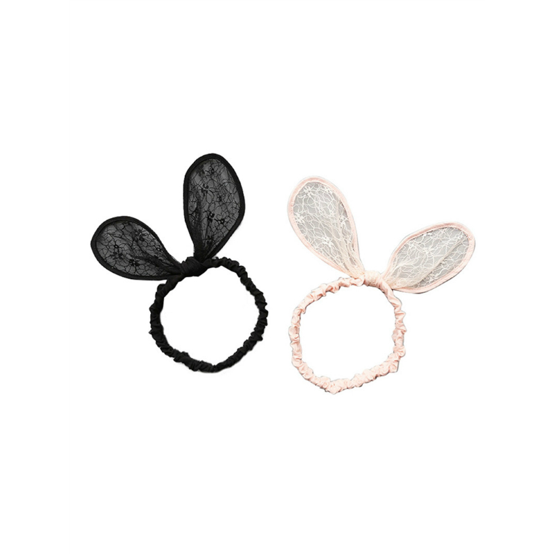 

Newborn Infant Baby girls Lace Princess Headwear Headdress Cute Floral Ear Headbands Party Casual Hairbands Accessories, Black