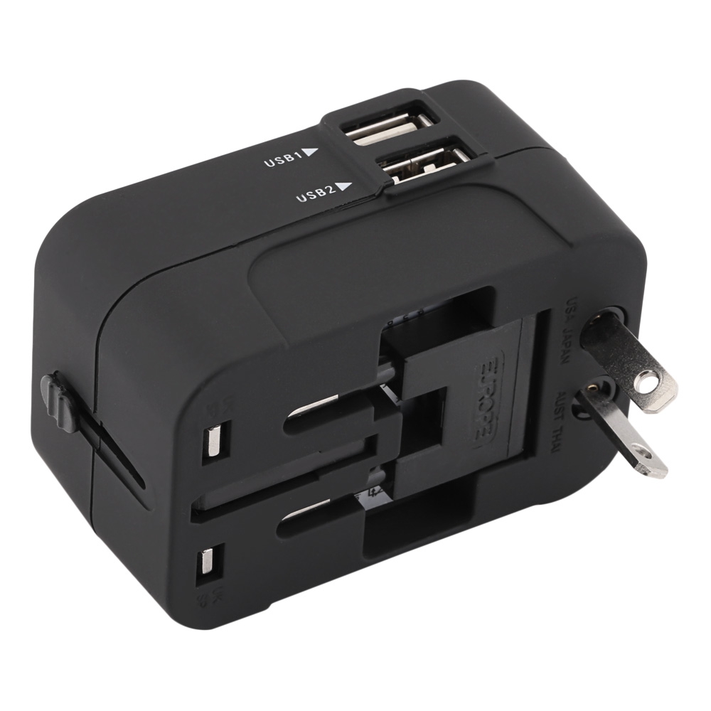 

HHT202 International Power Travel Adapter Dual USB Port
