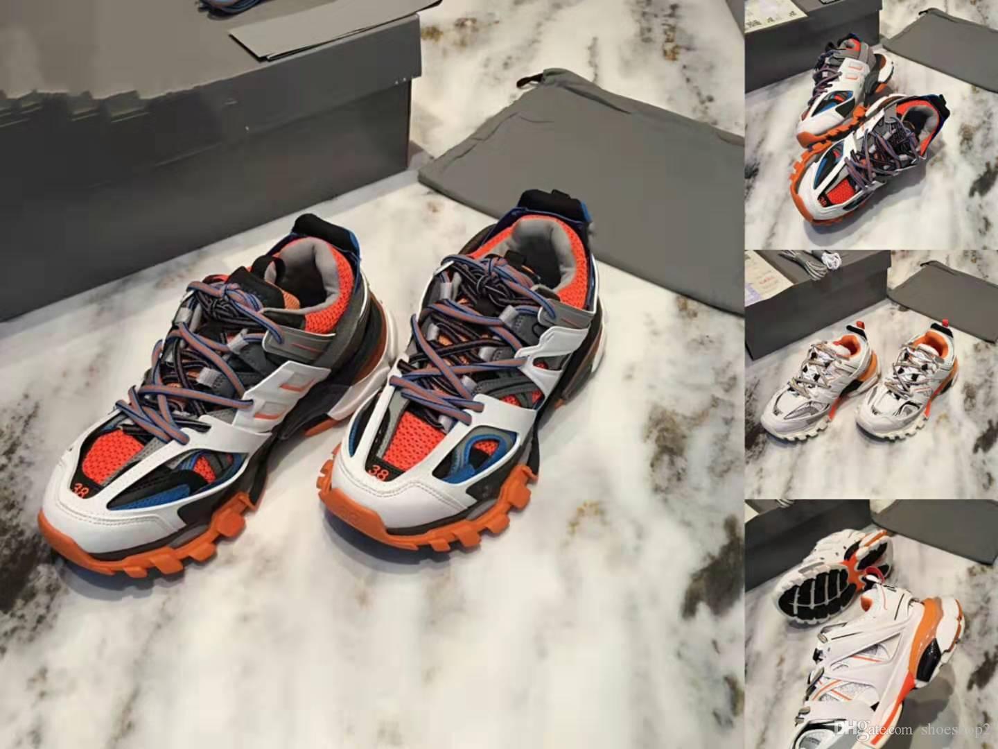 

Fashion Paris Triple S 3.0 Casual Shoes Platform Sneakers Tess S. Gomma Trek mesh and nylon Mens Track Trainers outdoor Shoes