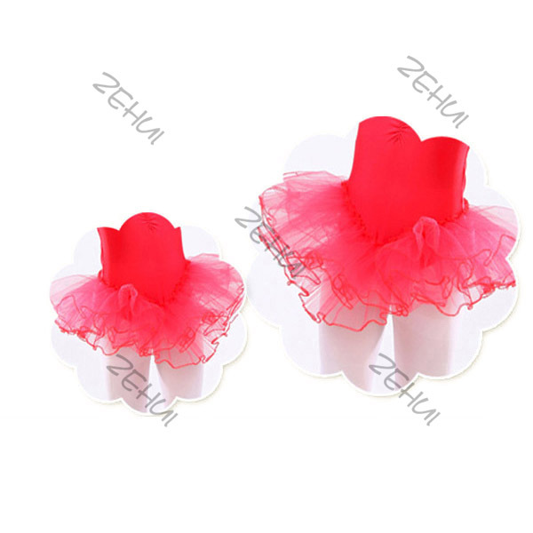 

Child Kids Girls Strap Tutu Dress Candy Color Dancewear Ballet Skirt Dance 3-12Y, Pink