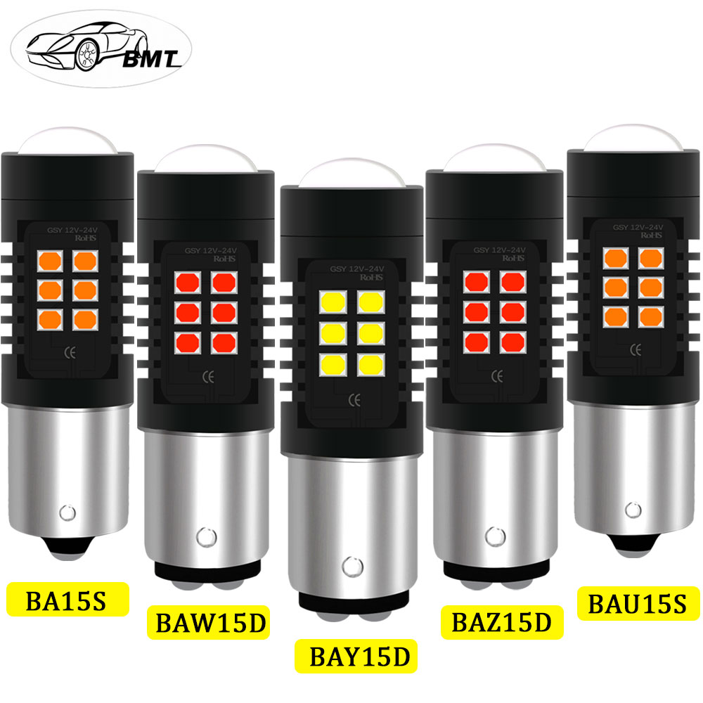 P21//5W 2x BAY15D 1157 380 5630 33 LED LAMPADA POSTERIORE FRENO LAMPADINA ROSSO