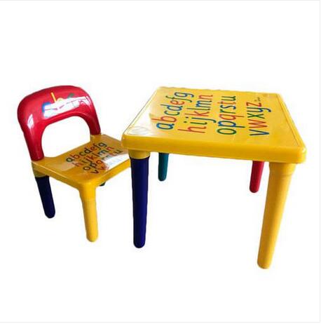 

Free shipping Wholesales Hot sales Children Letter Table Chair Set Yellow & Red