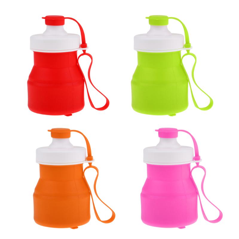 

Folding Camp Water Cup Travel Coffee Mug Pot Bottle 500ml-1000ml Container, Orange