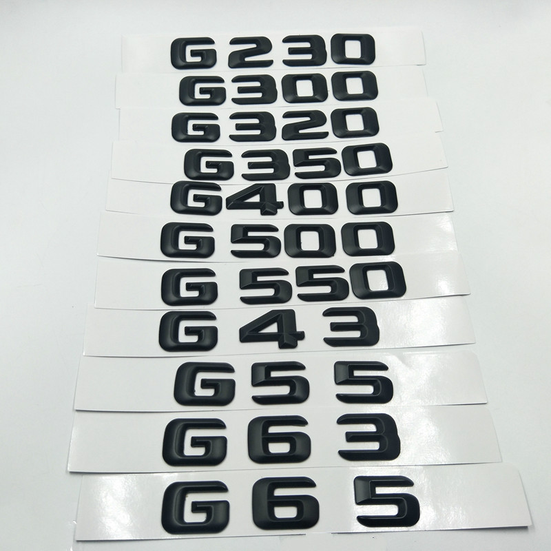 

Car Letters Badge Rear Sticker Emblem Styling For Mercedes Benz W463 G Class G43 G55 G63 G65 G230 G300 G350 G550 G500, Abs