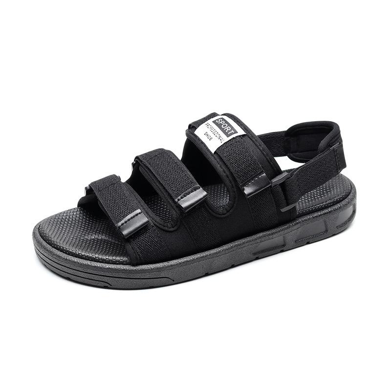 

Casual Men Sandals Summer Shoes Lovers Sandles Outdoor Breathable Comfort Slip on Plus Size Open couple Shoes women Sandalias, Black