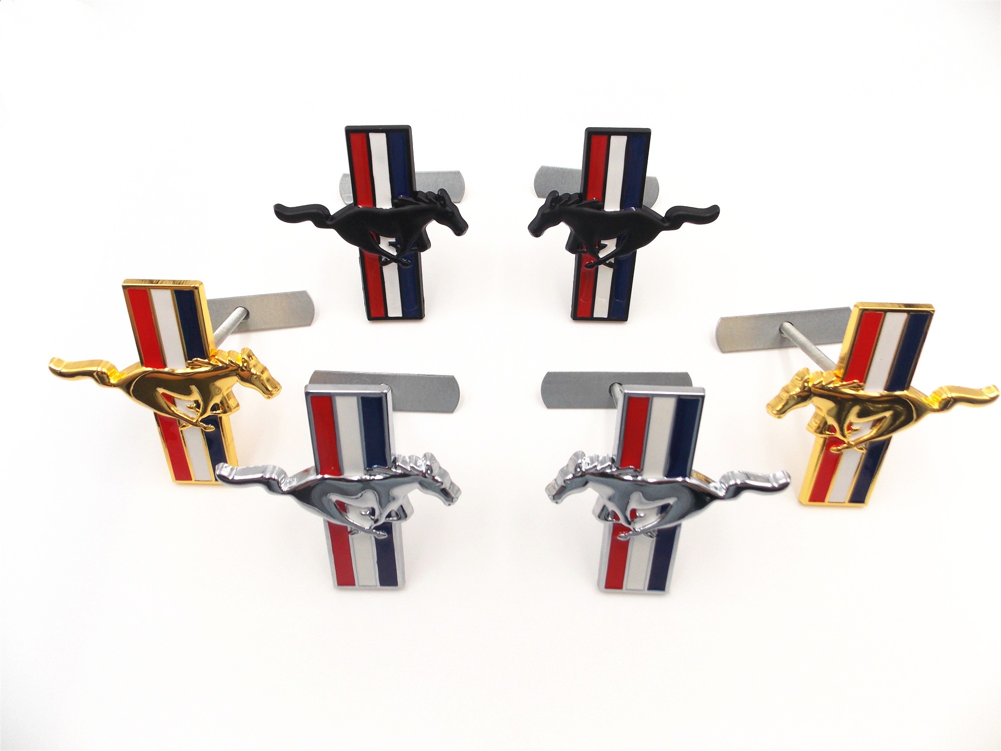 

Metal Running Horse Emblem Front Grille Badge Fit Ford Mustang GT Cobra Shelby Auto Exterior Accessories