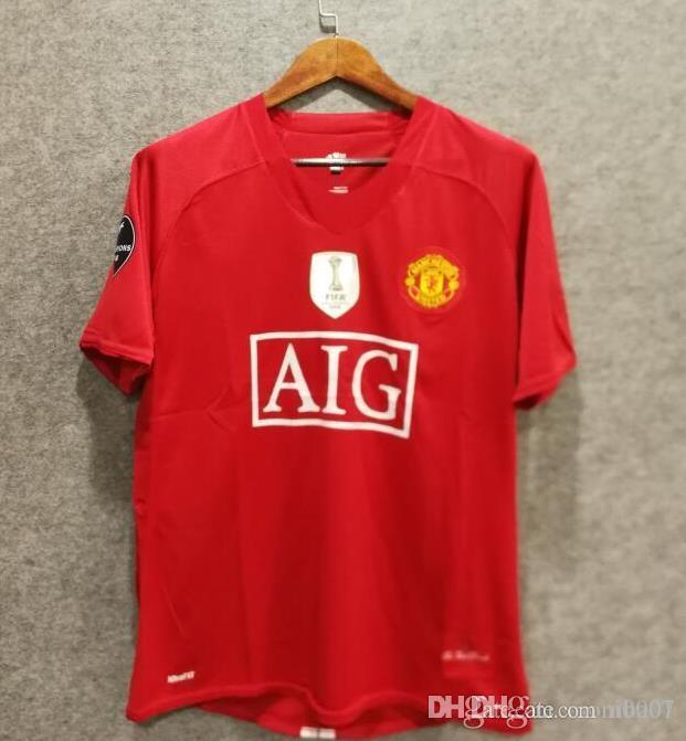 

2009 Man United retro soccer jersey 7 Ronaldo303h, Red