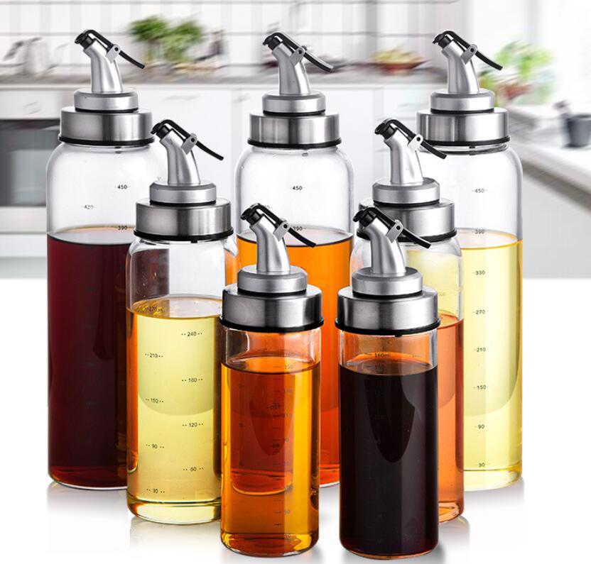

Cooking Seasoning Bottle Dispenser Sauce Bottle Glass Storage Bottles For Spice Glass Oil Spray Vinegar Creative Kitchen Tools