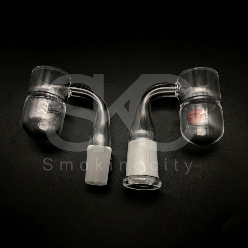 

Latest Beveled Edge Splash Guard Quartz Banger 10mm 14mm 18mm Male Female 45&90 Quartz Banger Nails For Glass Water Bongs Dab Rigs Pipe