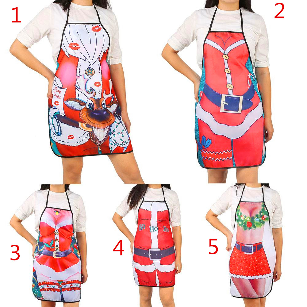

Aprons Polyester Baking Cooking Household Christmas Gifts Cleaning Protection Kitchen Accessory