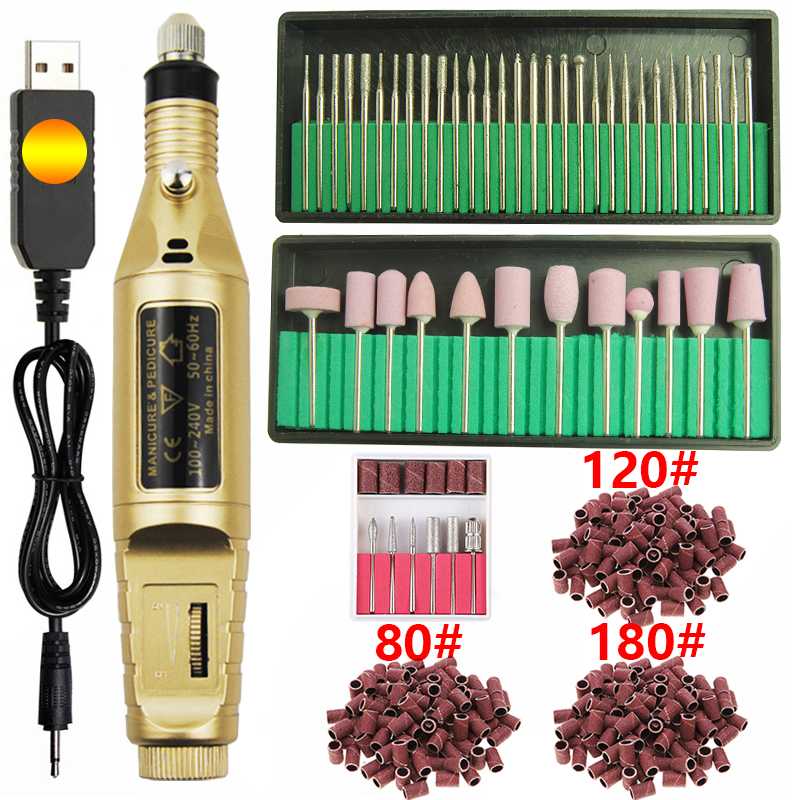 

20000 RPM Electric Nail Drill Machine Nail Drill Bits Set for Manicure Pedicure Tips Gel Remover File Strong Kit