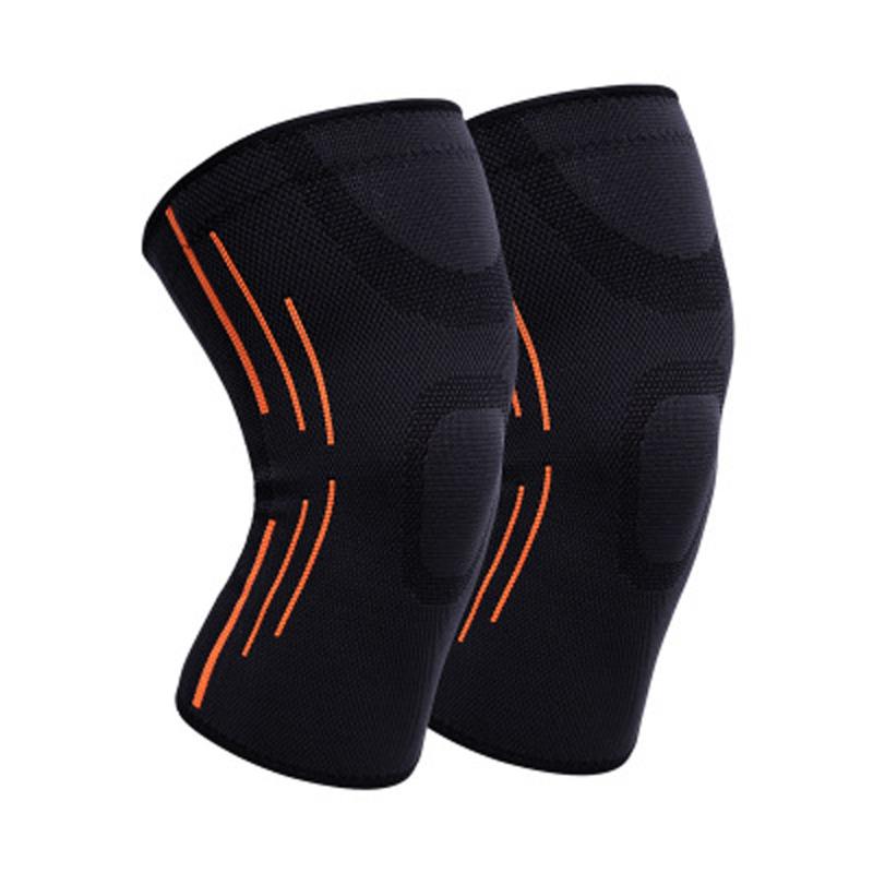 

1 PC Elastic Knee Pads Nylon Sports Fitness Kneepad Protective Gear Patella Brace Support Running Basketball Volleyball, Black