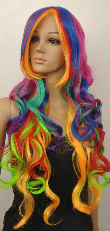 Wholesale Rainbow Wigs Buy Cheap In Bulk From China Suppliers With Coupon Dhgate Com