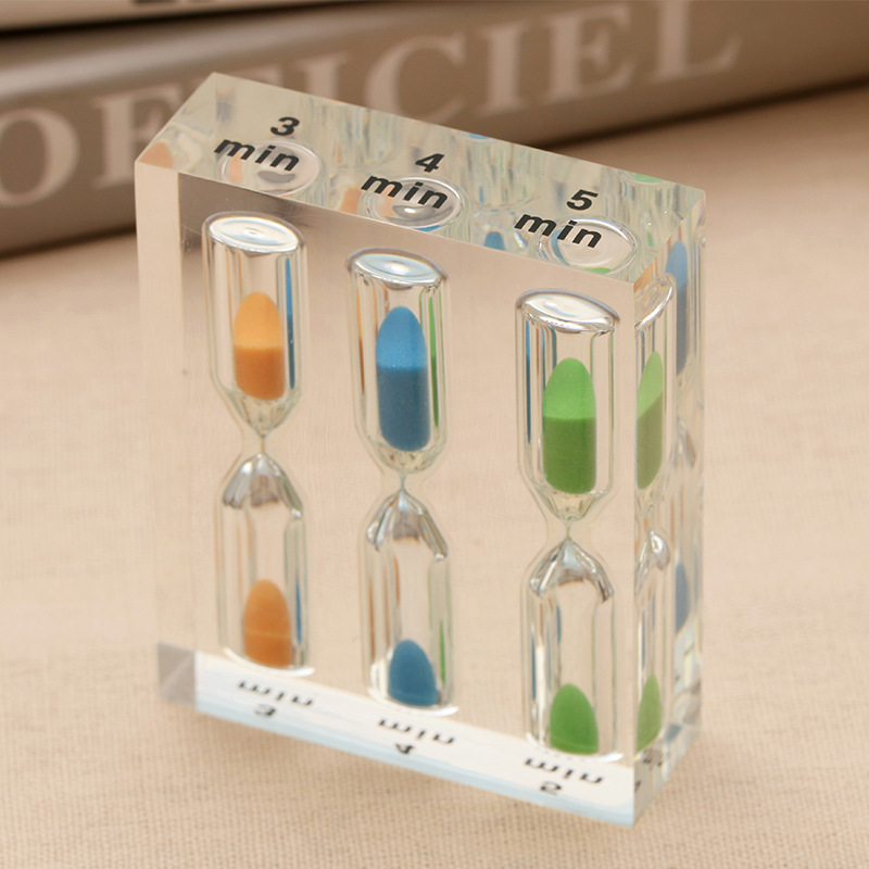 

10pcs Creative Time Acrylic Hourglass Sand Timer 1/2/3/4/5 Minute Funnel Home Desktop Decoration Laboratory Kitchen Office