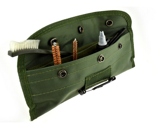 

New10 Pcs Gun Rifle Shotgun Cleaning Brush Kit Fit Pouch For 22LR 223 556 Rifle Gun